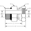 World Wide Fittings Male O-Ring Boss to Female Pipe Swivel Straight 9315X16X20